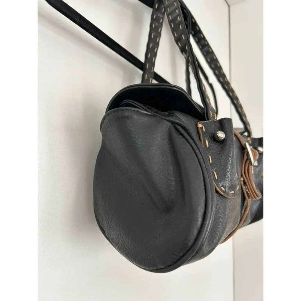 Matt & Nat baguette vegan leather cruelty free buckle strap closure vintage